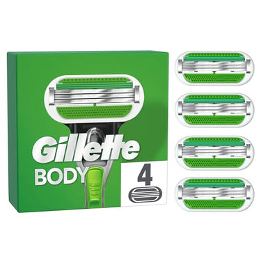 Gillette Body Men's 4-blade razor with triple blade on sale